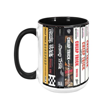 Cheap Trick Albums Cassette Collection Retro Accent Mug