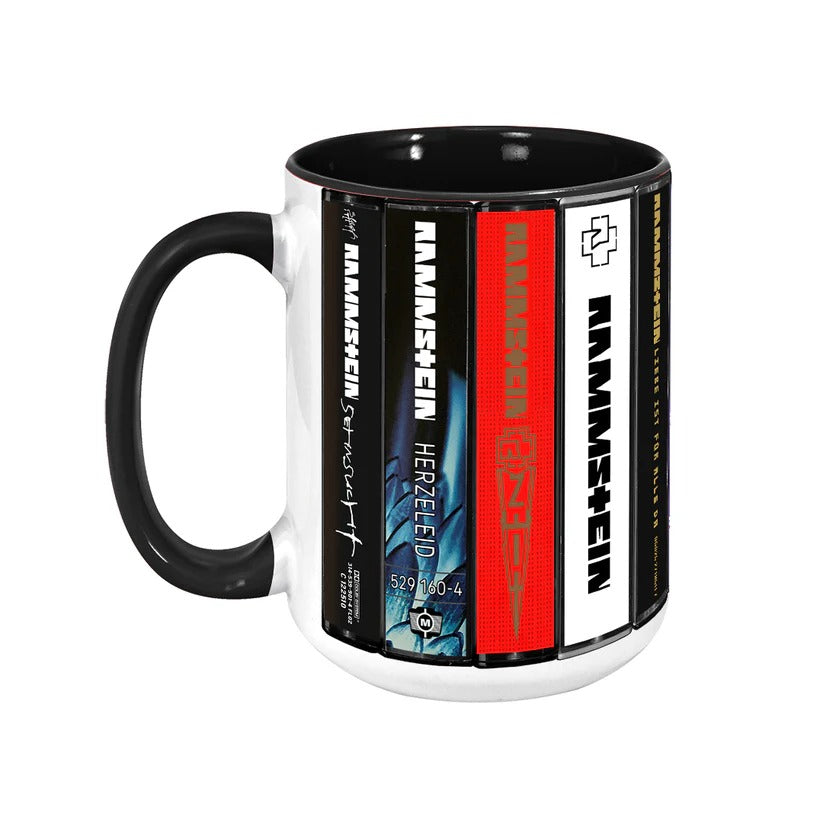 Rammstein Albums Cassette Collection Retro Accent Mugs