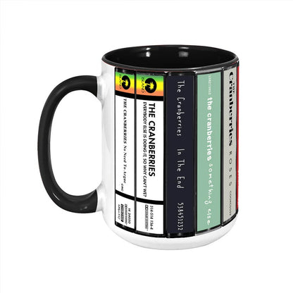 The Cranberries Albums Cassette Collection Retro Accent Mug