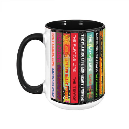 The Flaming Lips Albums Cassette Collection Retro Accent Mug