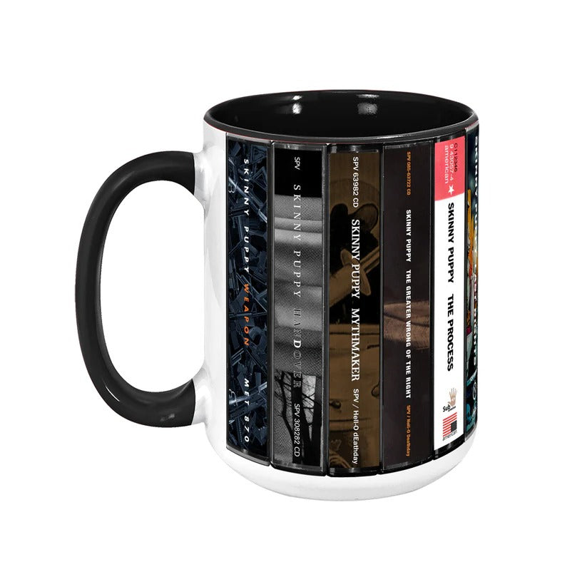 Skinny Puppy Albums Cassette Collection Retro Accent Mug