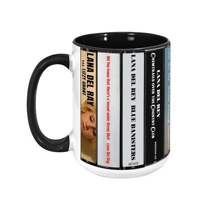 Lana Del Rey Albums Cassette Collection Retro Accent Mug