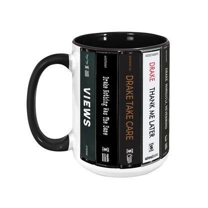 Drake Albums Cassette Collection Retro Accent Mug