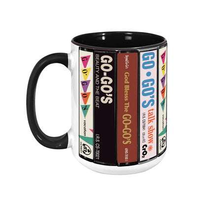 Go-Go's Albums Cassette Collection Retro Accent Mug