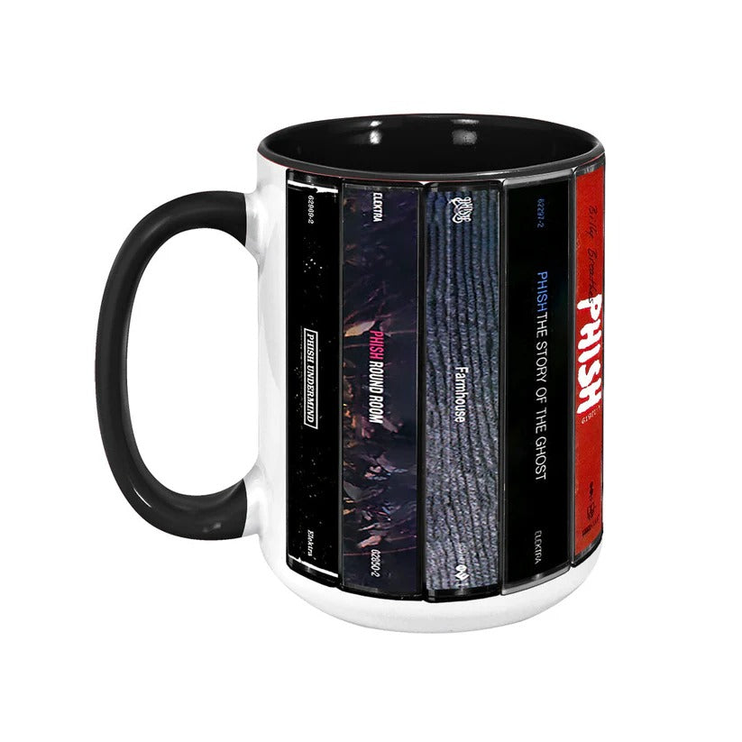 Phish Albums Cassette Collection Retro Accent Mug