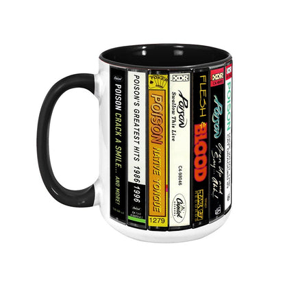Poison Albums Cassette Retro Collection Accent Mug