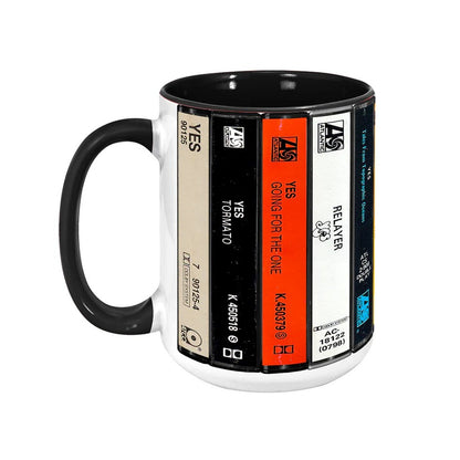 YES Albums Retro Cassette Collection Accent Mug