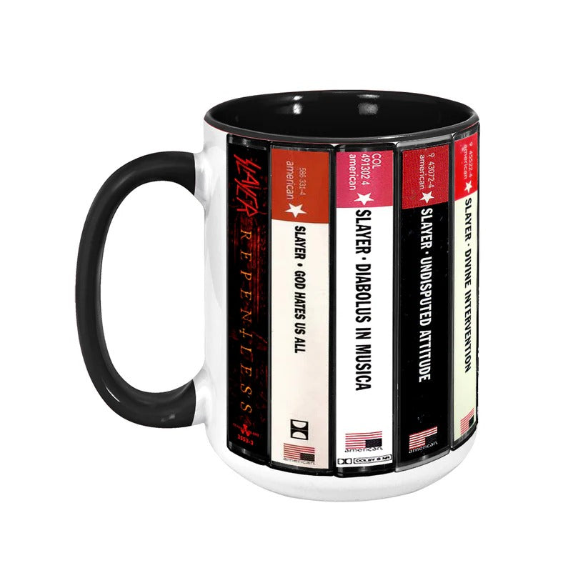 Slayer Albums Cassette Retro Collection Accent Mug