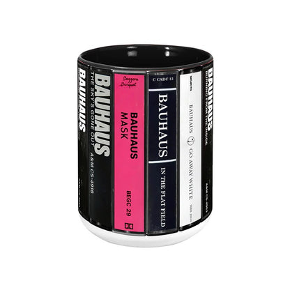 Bauhaus Albums Cassette Collection Retro Accent Mug