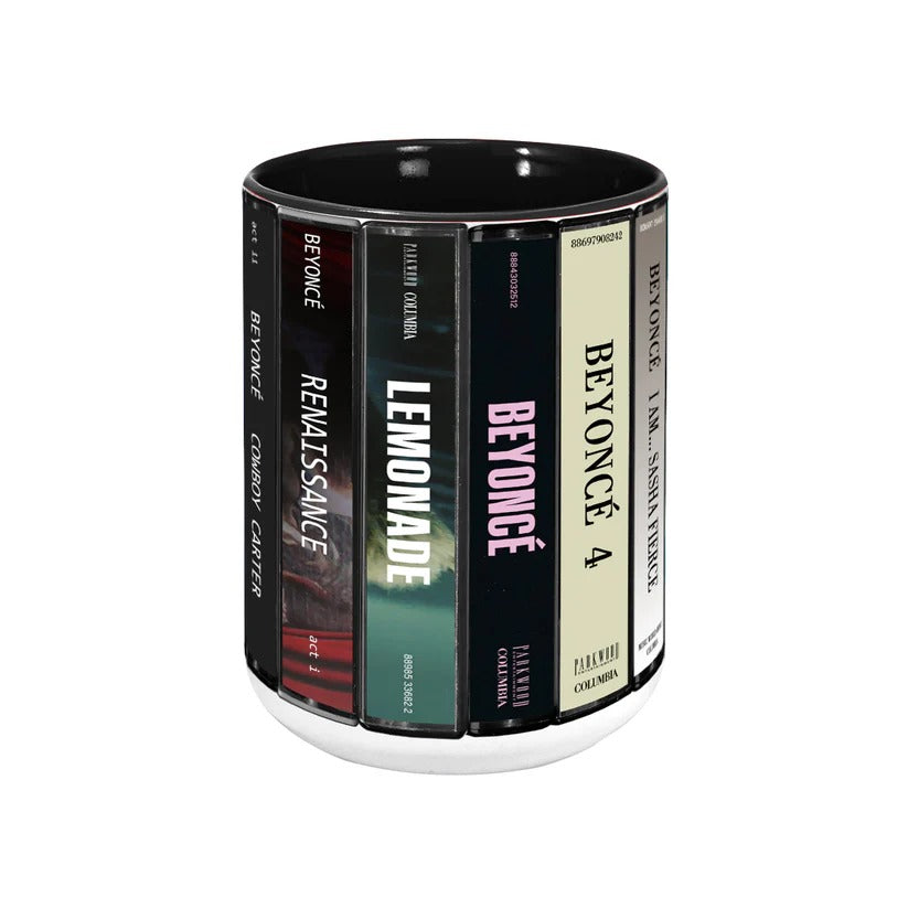 Beyoncé Albums Cassette Collection Accent Mug