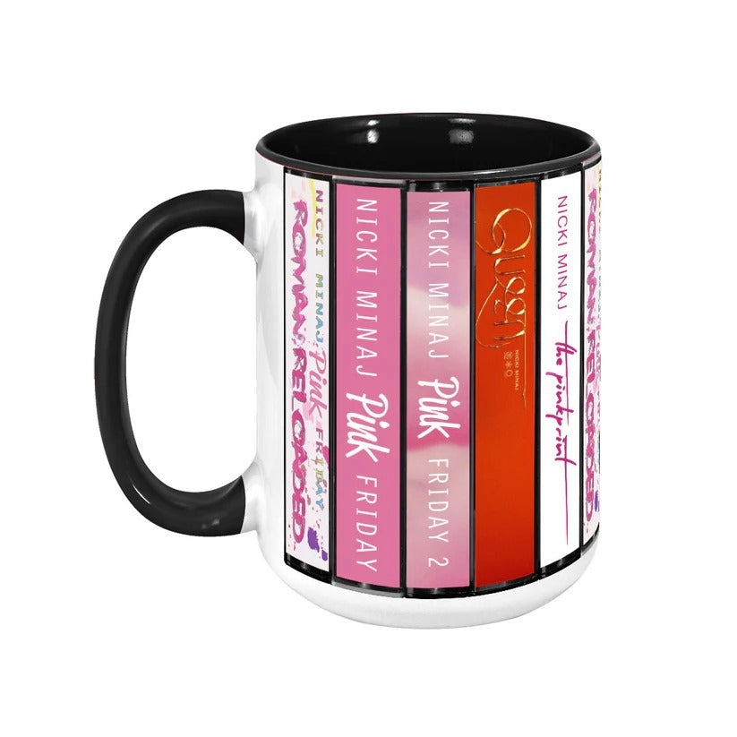 Nicki Minaj Albums Cassette Collection Retro Accent Mug