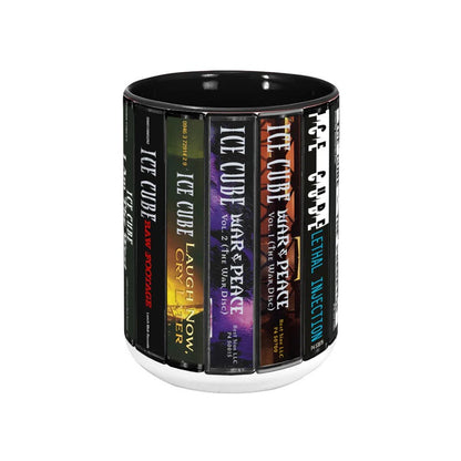 Ice Cube Albums Cassette Collection Retro Accent Mug
