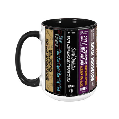 Social Distortion Albums Cassette Collection Retro Accent Mug