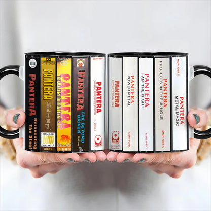 Pantera Albums Cassette Retro Collection Accent Mug