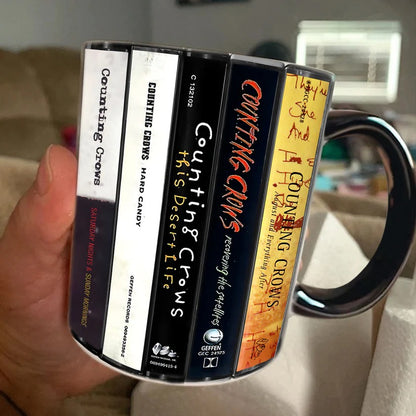 Counting Crows Albums Cassette Collection Retro Accent Mug