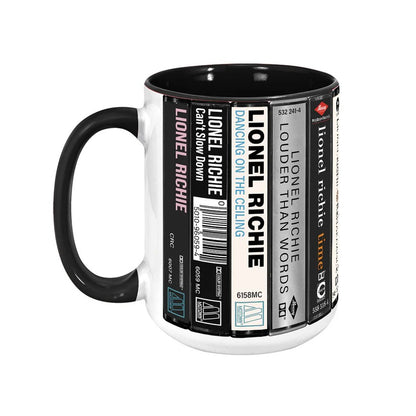 Lionel Richie Albums Cassette Collection Retro Accent Mug