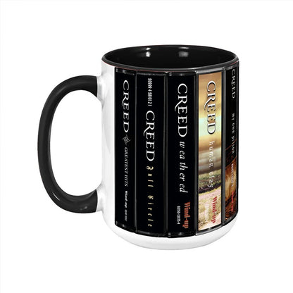 Creed Albums Cassette Collection Retro Accent Mug