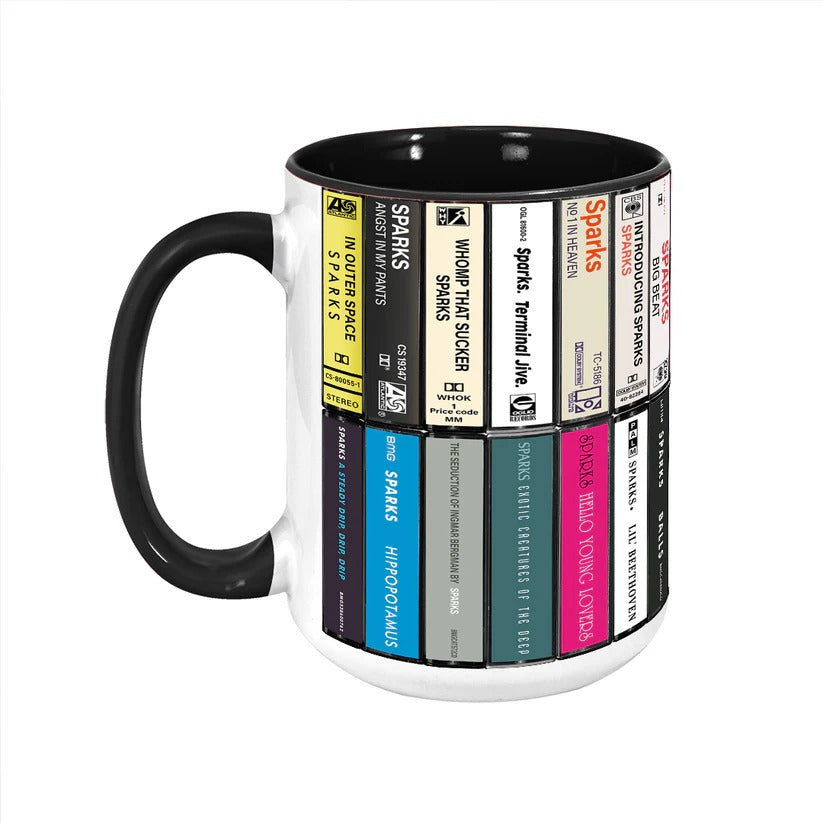 Sparks Albums Cassette Collection Retro Accent Mug