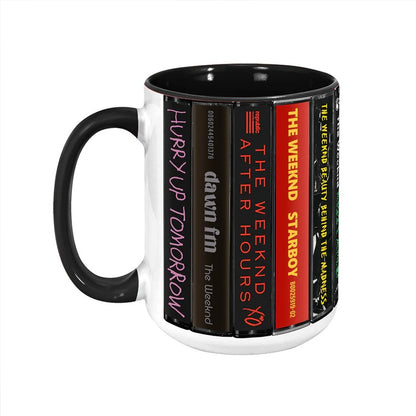 The Weeknd Albums Cassette Collection Retro Accent Mug