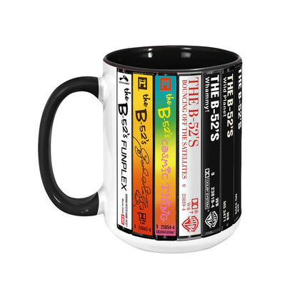 The B-52's Albums Cassette Collection Retro Accent Mug