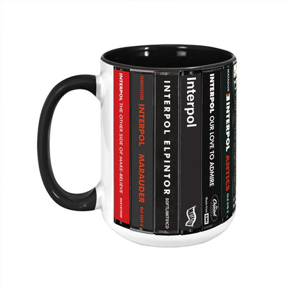 Interpol Albums Cassette Collection Retro Accent Mug
