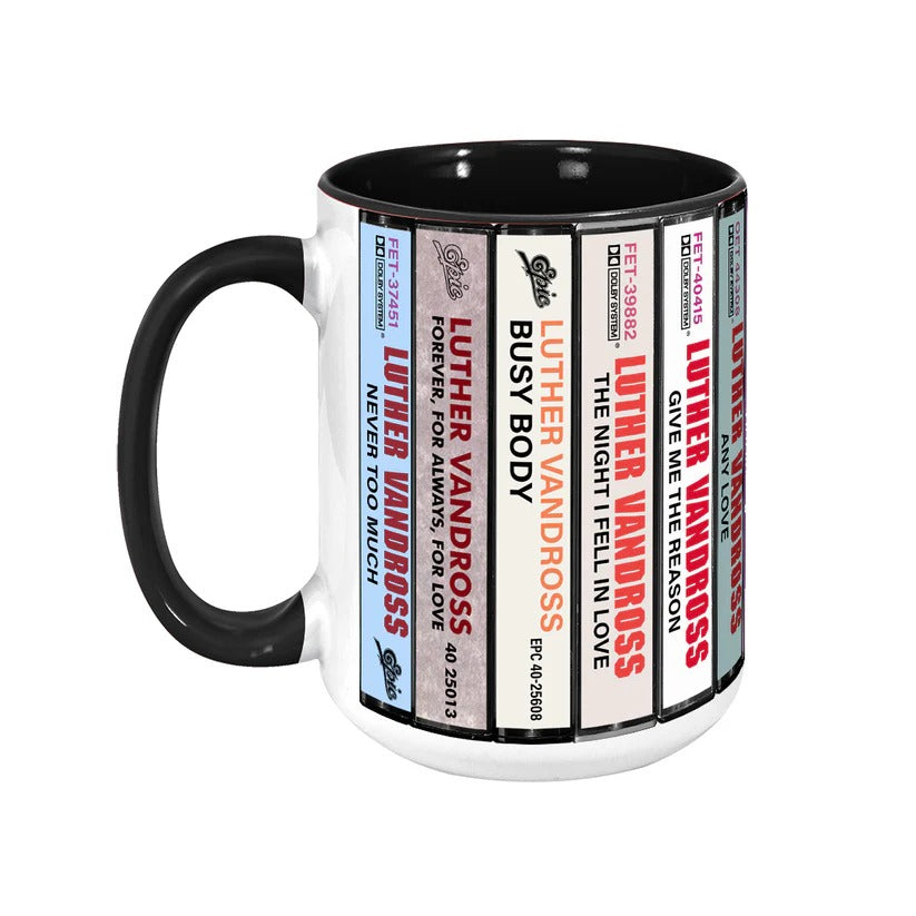 Sade Albums Cassette Collection Retro Accent Mug