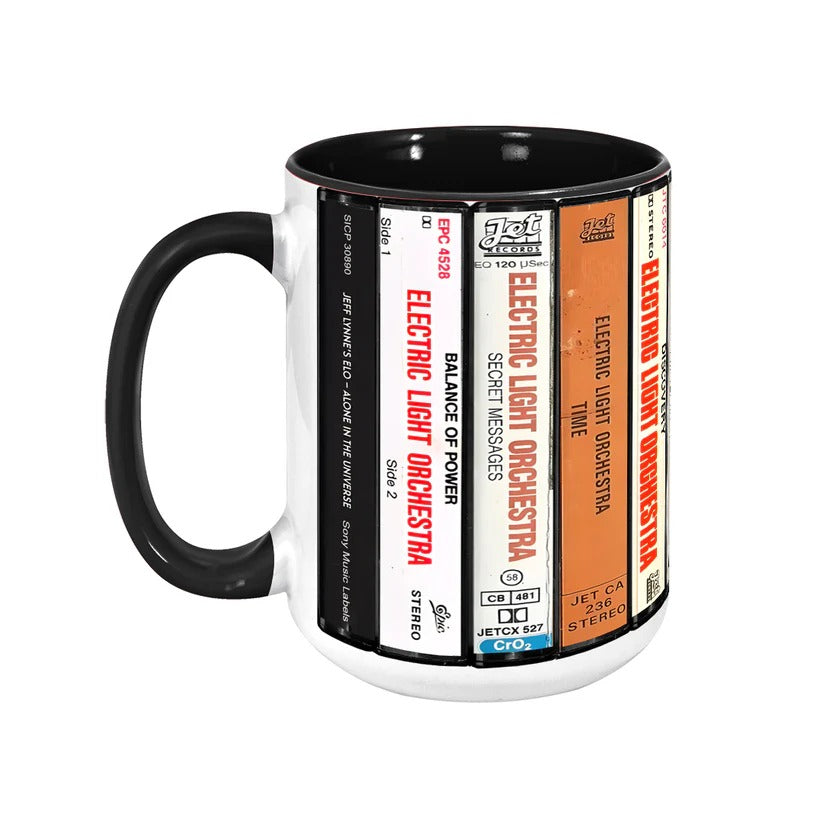 Electric Light Orchestra Albums Cassette Retro Accent Mug