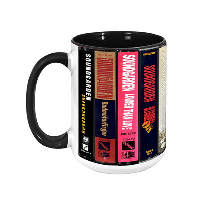 Soundgarden Albums Cassette Collection Retro Accent Mugs