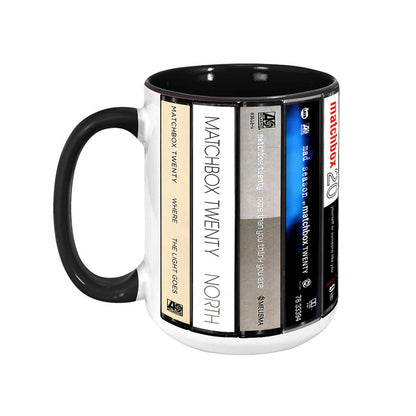Matchbox Twenty Albums Cassette Collection Retro Accent Mug