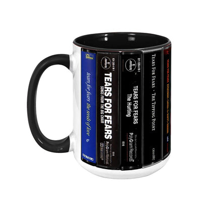 Tears for Fears Albums Cassette Collection Retro Accent Mug