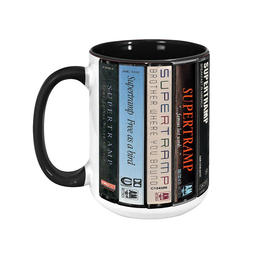 Supertramp Albums Cassette Retro Collection Accent Mug
