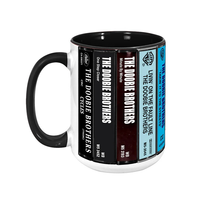 The Doobie Brothers Albums Cassette Retro Collection Accent Mug