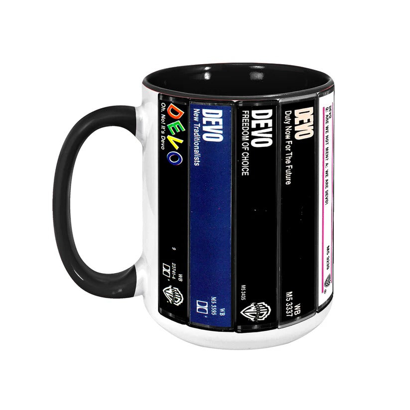 Devo Albums Cassette Retro Collection Accent Mug
