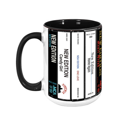 New Edition Albums Cassette Retro Collection Accent Mug
