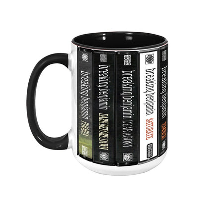 Breaking Benjamin Albums Cassette Collection Retro Accent Mug