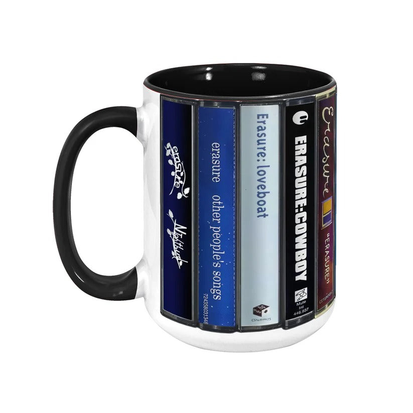 Erasure Albums Cassette Collection Retro Accent Mug