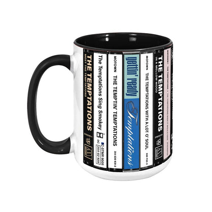 The Temptations Albums Cassette Collection Retro Accent Mug