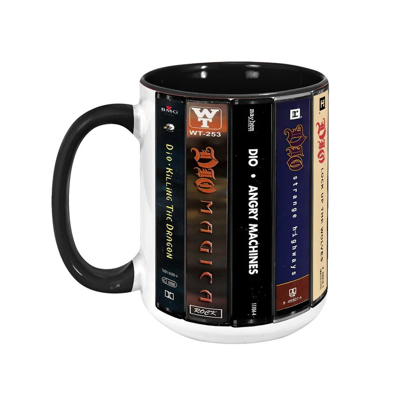 Dio Albums Cassette Collection Retro Accent Mug