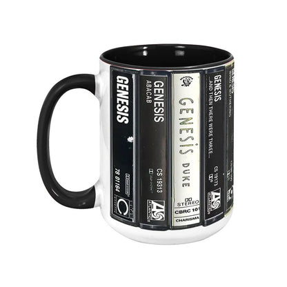 Genesis Albums Cassette Collection Retro Accent Mug
