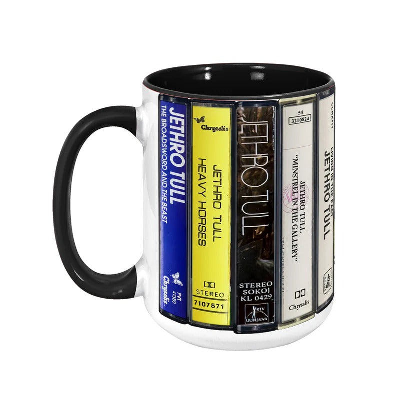 Jethro Tull Albums Cassette Retro Collection Accent Mug