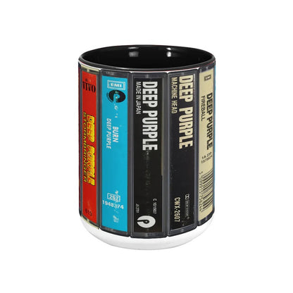Deep Purple Albums Cassette Retro Collection Accent Mug