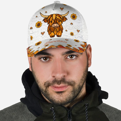 Adorable Highland Cow - Personalized Classic Cap
