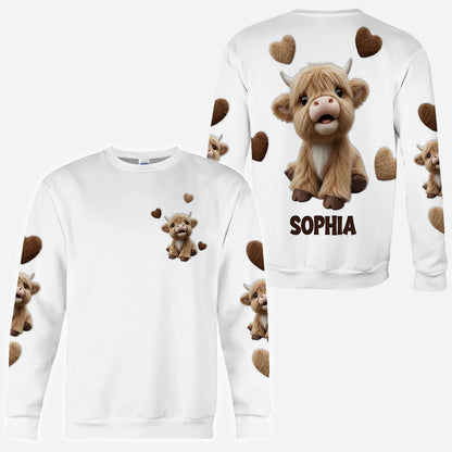 Highland Cow - Personalized All Over Print Shirt