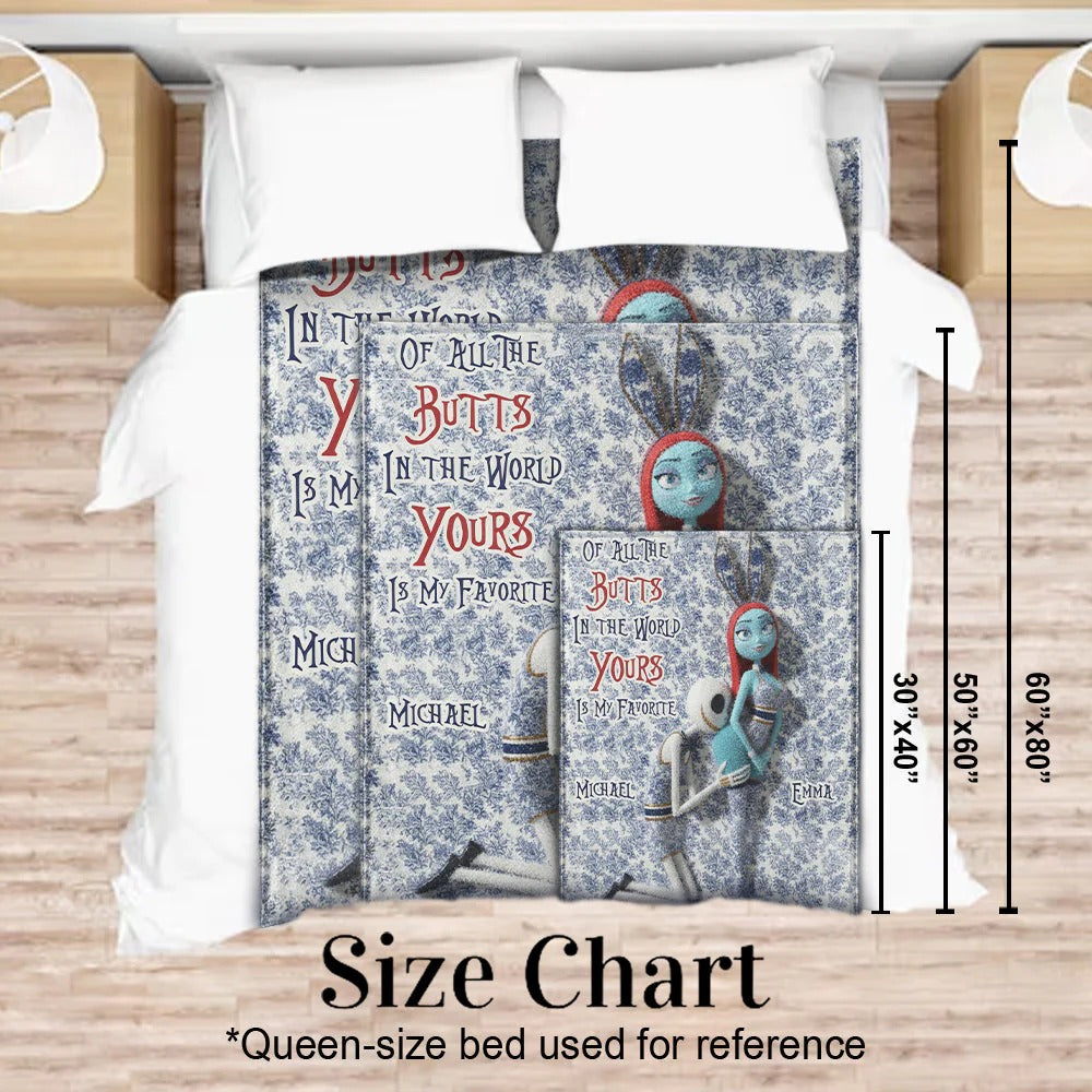 Funny Gift For Couple - Personalized Couple Blanket