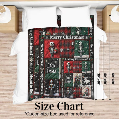 Merry Christmas Couple- Personalized Nightmare Blanket
