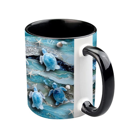Love Turtles, Personalized Turtle Accent Mug