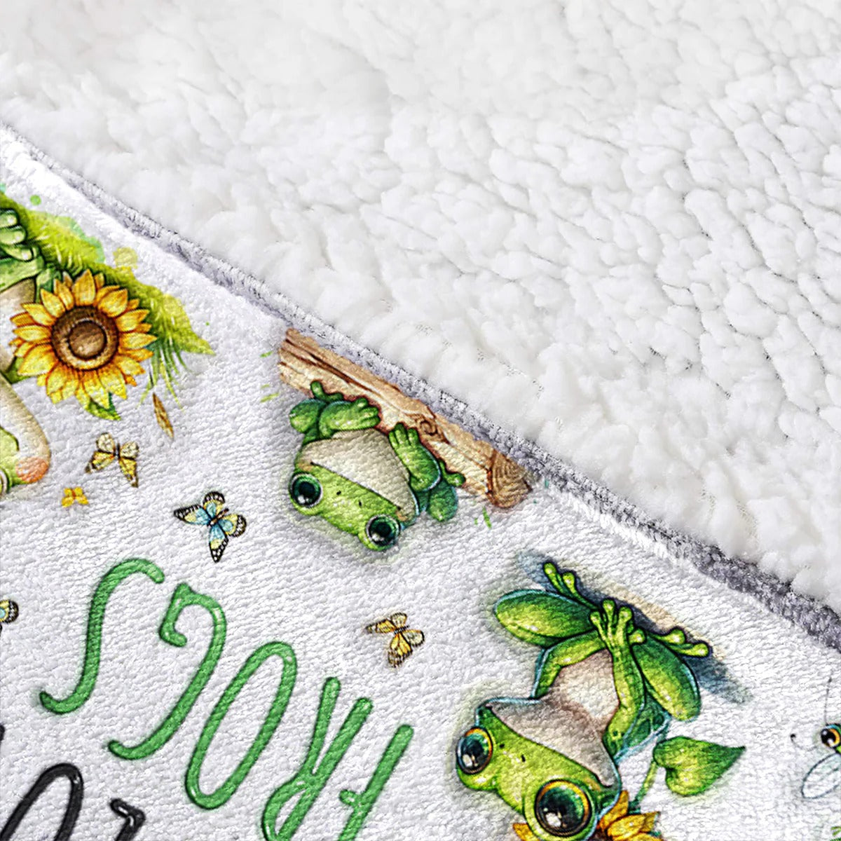 Just A Girl Who Loves Frogs - Personalized Frog Blanket Hoodie