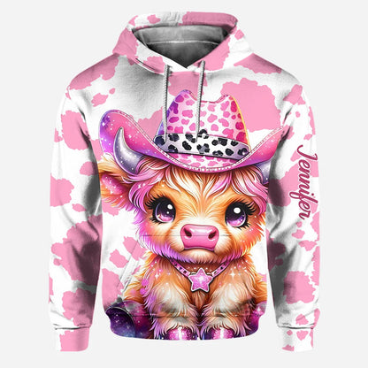 Cute Cow - Personalized Hoodie and Leggings