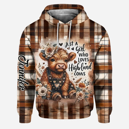 Love Highland Cows - Personalized Hoodie and Leggings