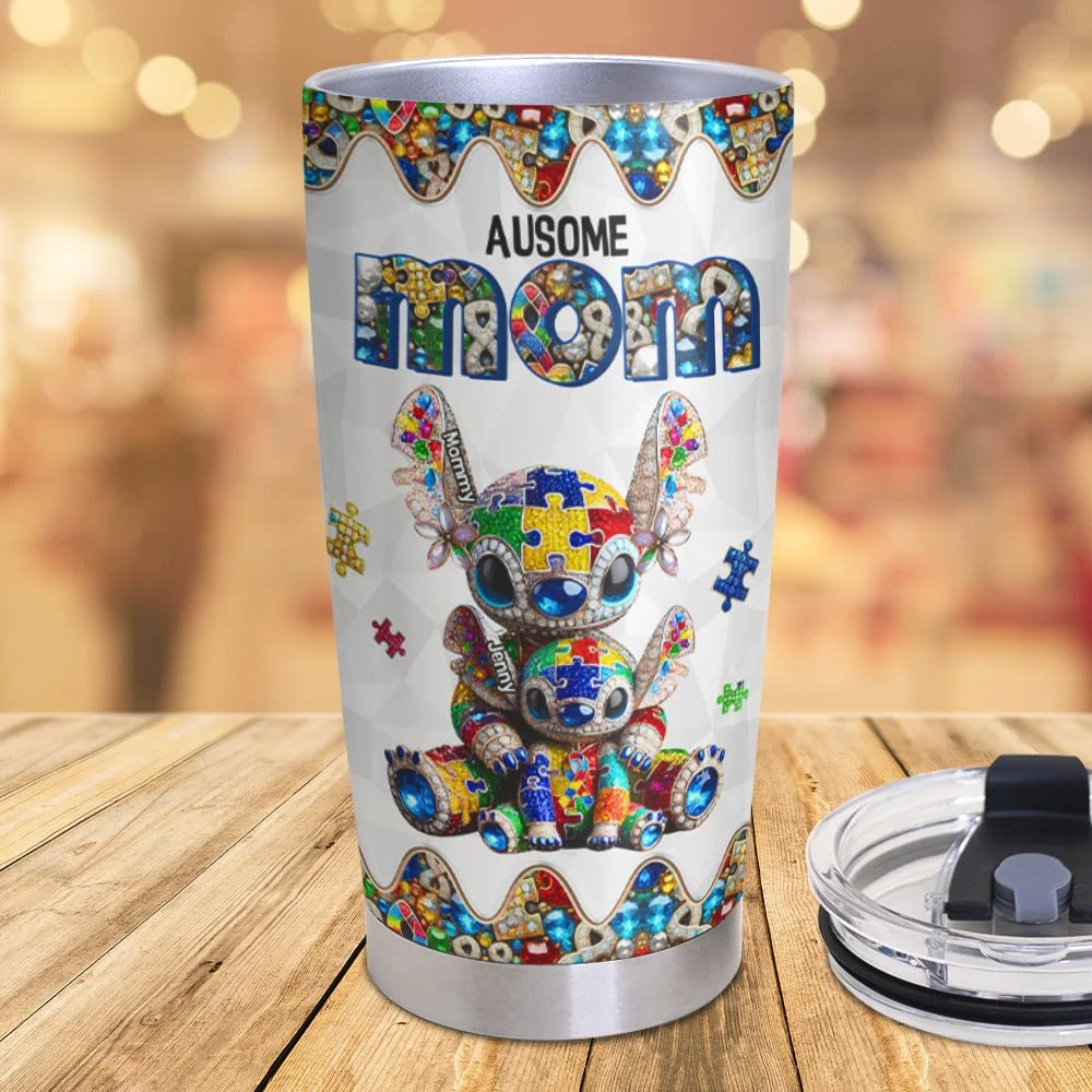 Autism Mom - Personalized Gifts For Mom Tumbler